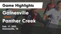 Gainesville  vs Panther Creek  Game Highlights - Feb. 17, 2023