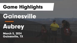Gainesville  vs Aubrey  Game Highlights - March 5, 2024