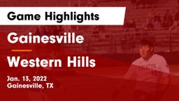 Gainesville  vs Western Hills  Game Highlights - Jan. 13, 2022
