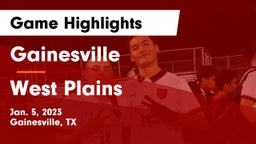 Gainesville  vs West Plains  Game Highlights - Jan. 5, 2023