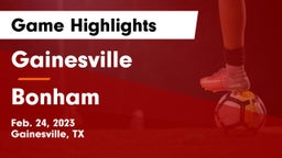 Gainesville  vs Bonham  Game Highlights - Feb. 24, 2023
