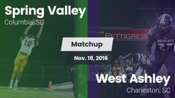 Matchup: Spring Valley High vs. West Ashley  2016