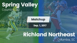 Matchup: Spring Valley vs. Richland Northeast  2017