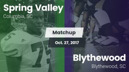 Matchup: Spring Valley vs. Blythewood  2017