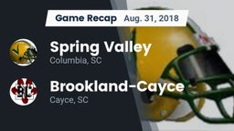 Recap: Spring Valley  vs. Brookland-Cayce  2018