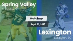 Matchup: Spring Valley vs. Lexington  2018