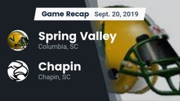 Recap: Spring Valley  vs. Chapin  2019