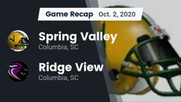 Recap: Spring Valley  vs. Ridge View  2020