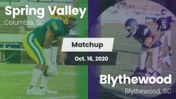 Matchup: Spring Valley vs. Blythewood  2020