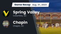 Recap: Spring Valley  vs. Chapin  2023