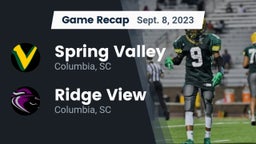 Recap: Spring Valley  vs. Ridge View  2023