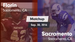 Matchup: Florin  vs. Sacramento  2016