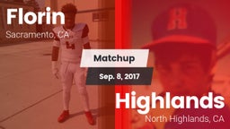 Matchup: Florin  vs. Highlands  2017