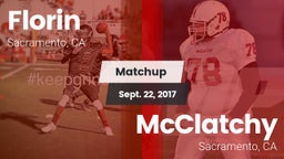 Matchup: Florin  vs. McClatchy  2017