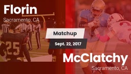 Matchup: Florin  vs. McClatchy  2017