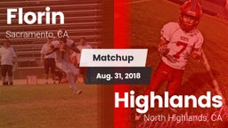 Matchup: Florin  vs. Highlands  2018