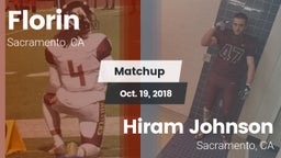 Matchup: Florin  vs. Hiram Johnson  2018