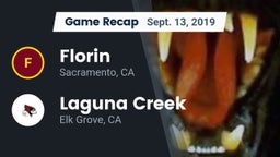 Recap: Florin  vs. Laguna Creek  2019