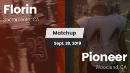 Matchup: Florin  vs. Pioneer  2019