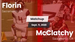 Matchup: Florin  vs. McClatchy  2020