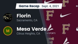 Recap: Florin  vs. Mesa Verde  2021