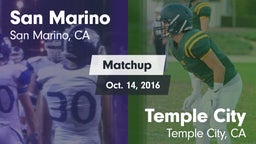 Matchup: San Marino High vs. Temple City  2016