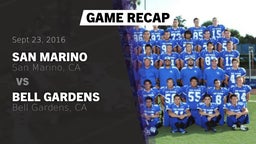 Recap: San Marino  vs. Bell Gardens  2016