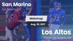 Matchup: San Marino High vs. Los Altos  2017