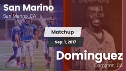 Matchup: San Marino High vs. Dominguez  2017