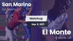 Matchup: San Marino High vs. El Monte  2017