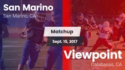 Matchup: San Marino High vs. Viewpoint  2017