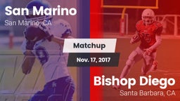 Matchup: San Marino High vs. Bishop Diego  2017