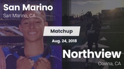 Matchup: San Marino High vs. Northview  2018