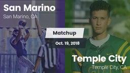 Matchup: San Marino High vs. Temple City  2018