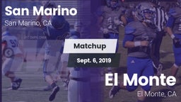 Matchup: San Marino High vs. El Monte  2019