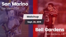 Matchup: San Marino High vs. Bell Gardens  2019