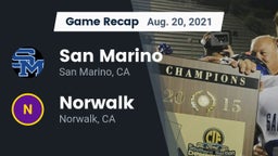 Recap: San Marino  vs. Norwalk  2021