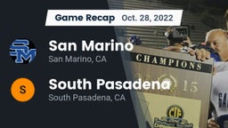 Recap: San Marino  vs. South Pasadena  2022