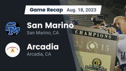 Recap: San Marino  vs. Arcadia  2023