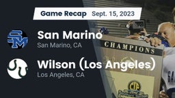 Recap: San Marino  vs. Wilson  (Los Angeles) 2023