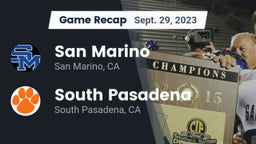 Recap: San Marino  vs. South Pasadena  2023