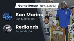 Recap: San Marino  vs. Redlands  2023