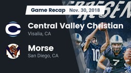 Recap: Central Valley Christian vs. Morse  2018