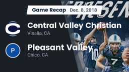 Recap: Central Valley Christian vs. Pleasant Valley  2018