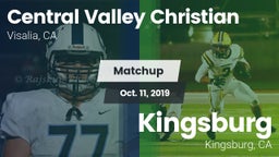 Matchup: Cen. Vall. Christian vs. Kingsburg  2019