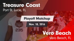 Matchup: Treasure Coast High vs. Vero Beach  2016