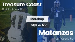 Matchup: Treasure Coast High vs. Matanzas  2017