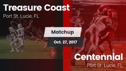 Matchup: Treasure Coast High vs. Centennial  2017