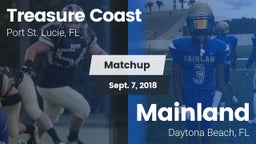 Matchup: Treasure Coast High vs. Mainland  2018