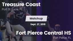 Matchup: Treasure Coast High vs. Fort Pierce Central HS 2018